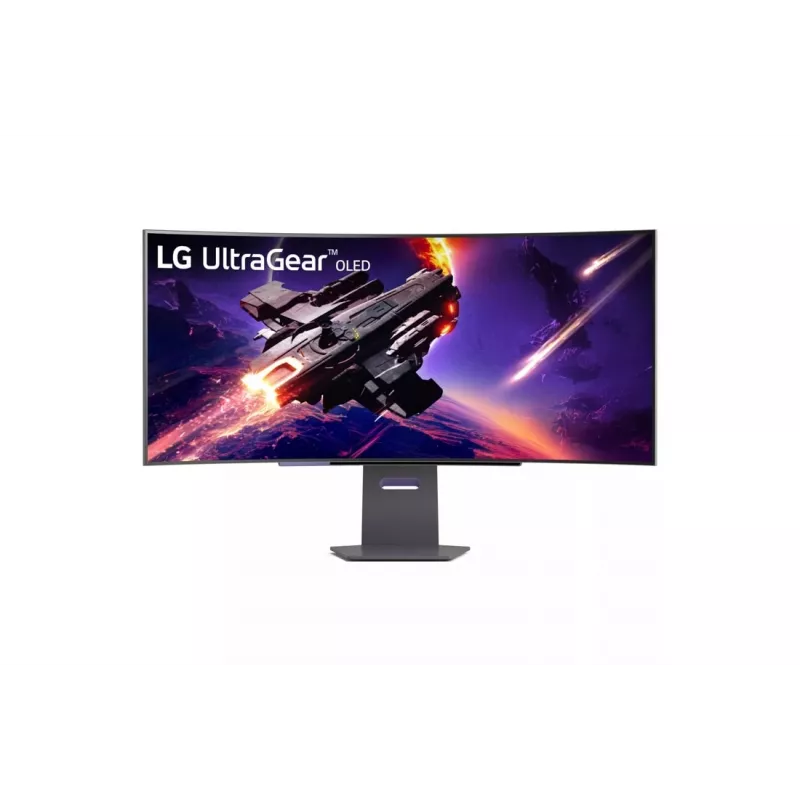 LG UltraGear 45GS95QE-B monitor gaming OLED curvo 44,5 pollici, 3440x1440, 21:9, 240 Hz, 0,03 ms, HDMI 2.1, DisplayPort 1.4