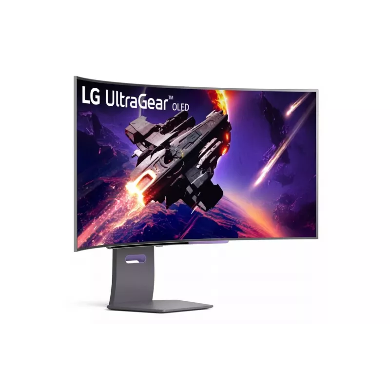 LG UltraGear 45GS95QE-B monitor gaming OLED curvo 44,5 pollici, 3440x1440, 21:9, 240 Hz, 0,03 ms, HDMI 2.1, DisplayPort 1.4