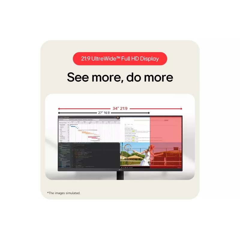 LG 34U511A-B Monitor per computer 86,4 cm (34