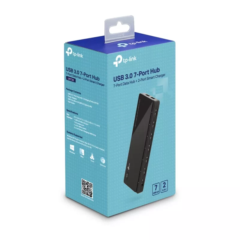 TP-Link UH720 USB 3.2 Gen 1 (3.1 Gen 1) Micro-B 5000 Mbit/s nero