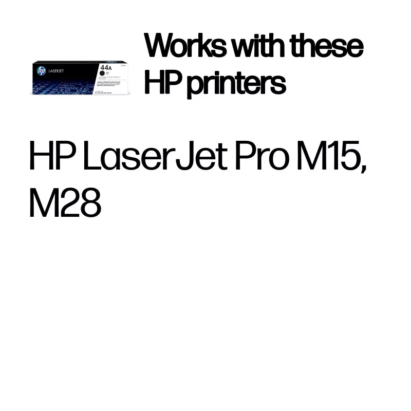 HP 44A nero cartuccia toner LaserJet originale, 1000 pagine, nero, 1 pz.
