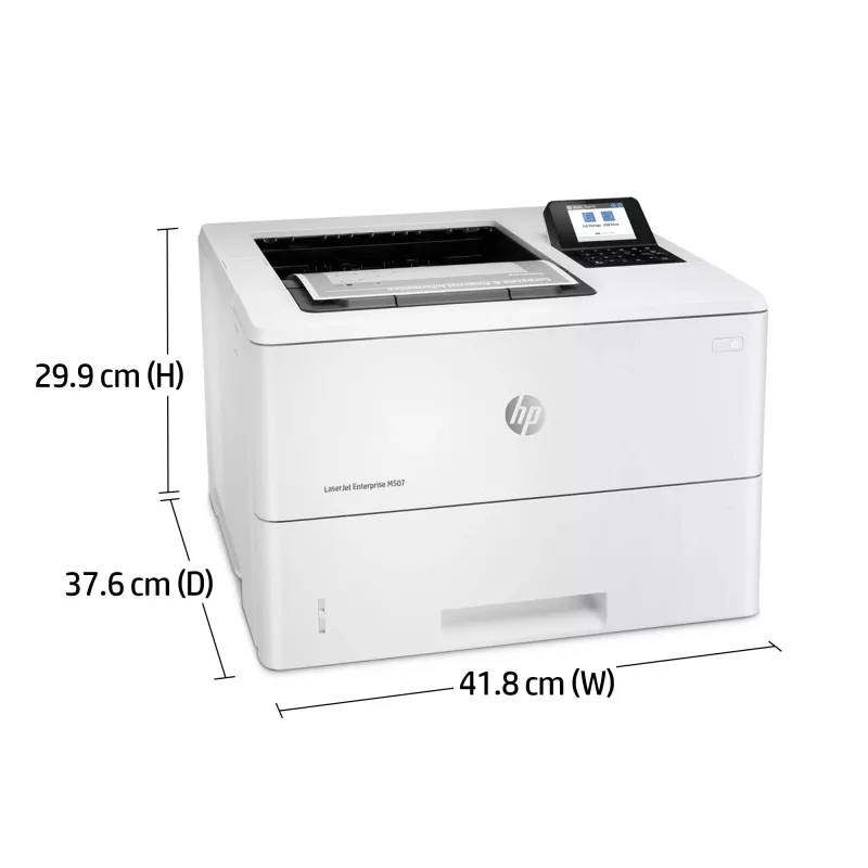 HP LaserJet Enterprise M507dn, laser, 1200 x 1200 DPI, A4, 43 ppm, stampa fronte-retro, con rete