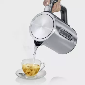 Bollitore elettrico Severin 1.7 l 3000 W nero acciaio inox
