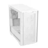 Case PC ASUS A21 PLUS Micro ATX bianco — supporta Micro ATX/Mini-ITX, 3 ventole frontali da 120 mm, 1 ventola posteriore da 120 mm, radiatore frontale da 360 mm, GPU fino a 380 mm