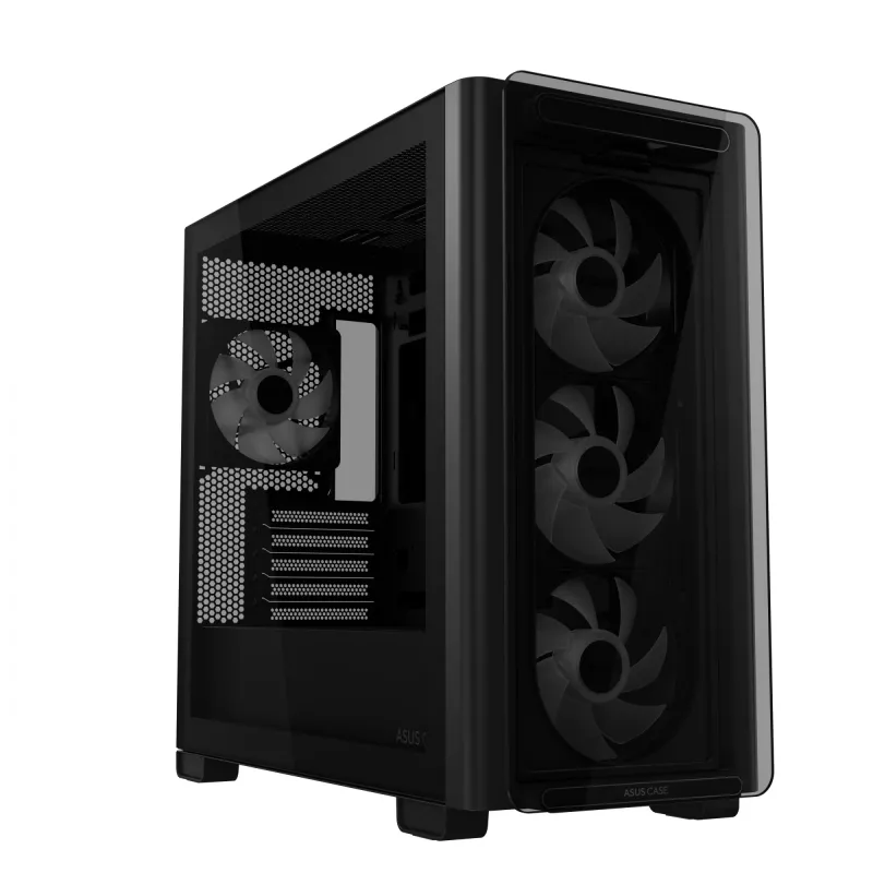 ASUS A23 PLUS TG ARGB nero, PC, nero, micro ATX, Mini-ITX, multicolore, 16,5 cm, 38 cm