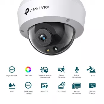 TP-Link VIGI telecamera di rete dome full-color 4MP