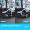 TP-Link Tapo Telecamera di sicurezza WiFi pan/tilt da esterno, telecamera IP di videosorveglianza, interno e esterno, wireless, Amazon Alexa e Google Assistant, interno, CE, FCC, RoHS, RCM
