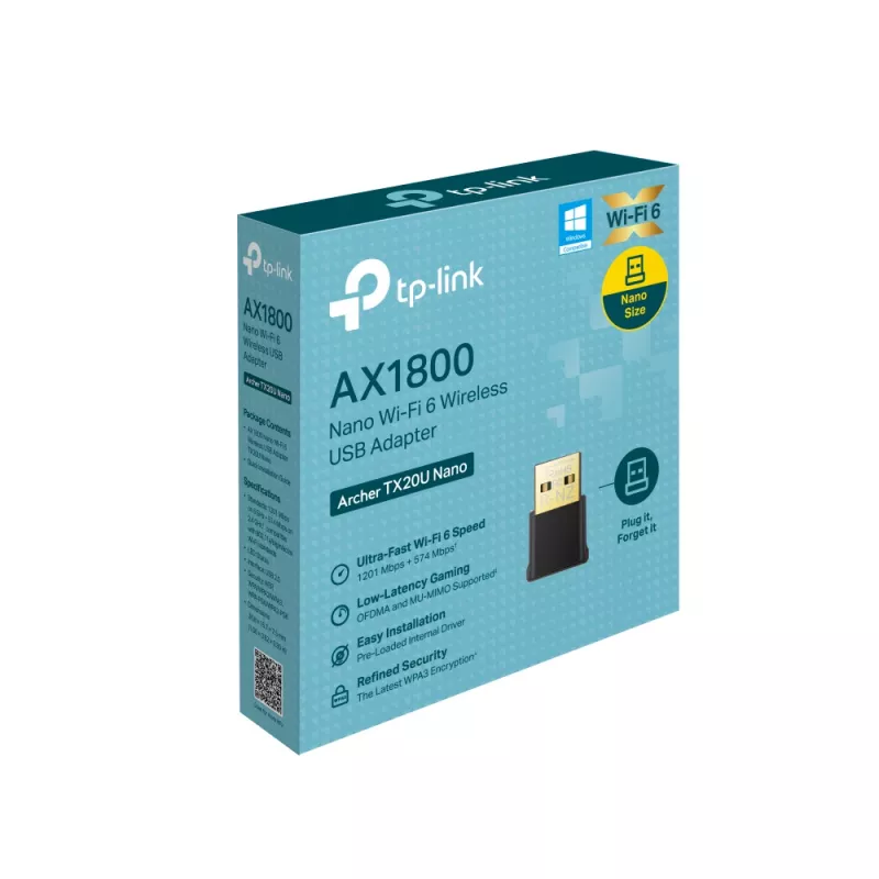 TP-Link Archer AX1800 Adattatore USB WLAN Wi-Fi 6 Nano