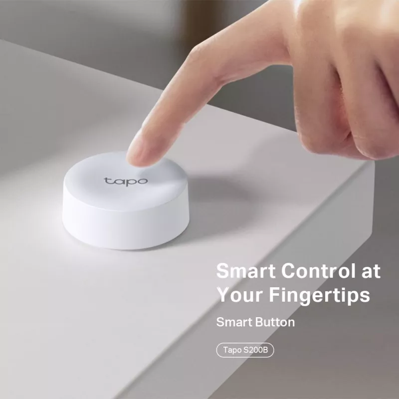 TP-Link Tapo Pulsante smart, wireless, bianco, parete, 868, 922 MHz, interno, Android, iOS