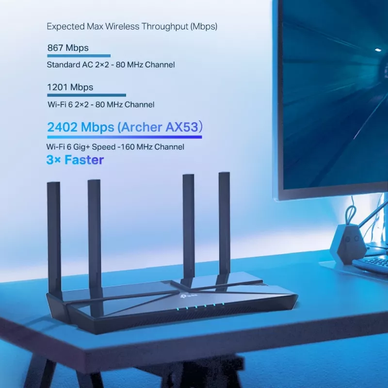 TP-Link Archer AX53 Router WLAN Gigabit Ethernet dual band (2,4 GHz / 5 GHz) nero