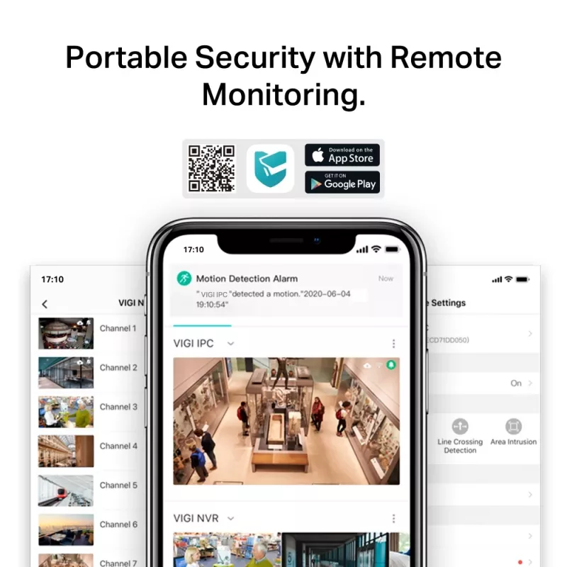 TP-Link VIGI Telecamera da esterno 4MP Full-Color con funzione pan/tilt e connessione di rete