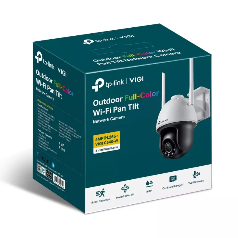 TP-Link VIGI Telecamera di rete pan tilt Wi-Fi 4MP Full-Color da esterno