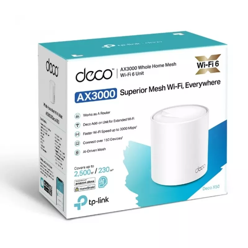 Unità mesh WLAN TP-Link AX3000 dual band Wi-Fi 6
