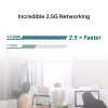 Adattatore di rete TP-Link 2.5 Gigabit PCIe, interno, cablato, PCI Express, Ethernet, 2500 Mbit/s, nero, grigio