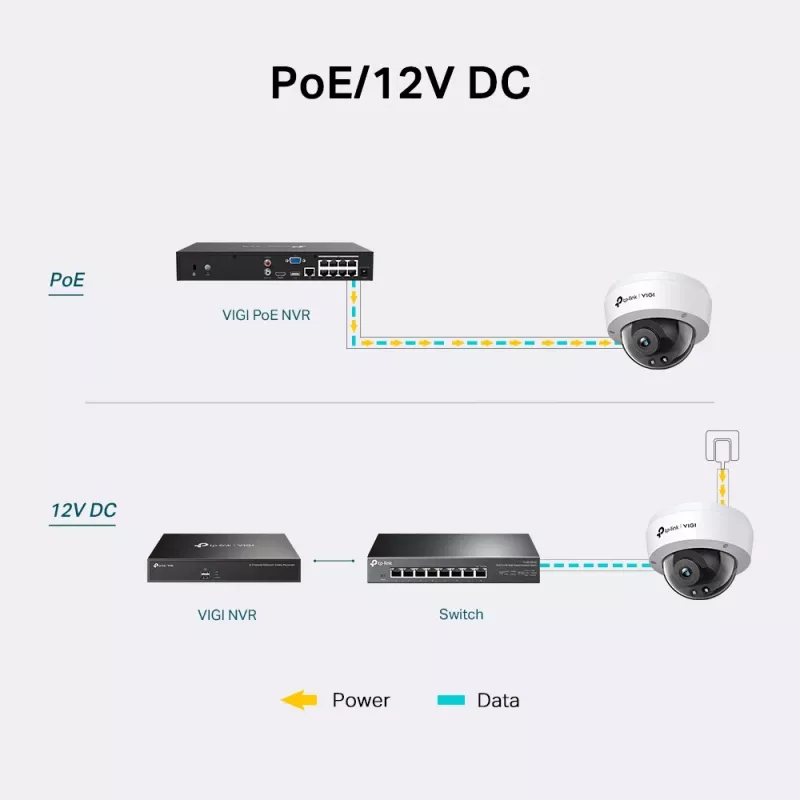 Telecamera di videosorveglianza IP TP-Link VIGI 4MP IR Dome