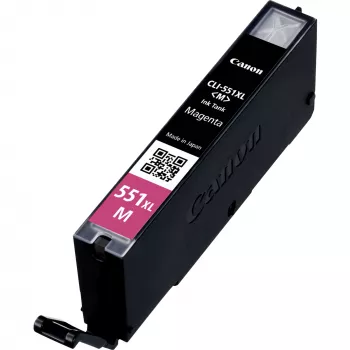 Cartuccia d'inchiostro Canon CLI-551XL magenta ad alta resa, resa elevata (XL), colori foto: magenta, inchiostro a base di colorante, 1 pz., 660 pagine, confezione singola