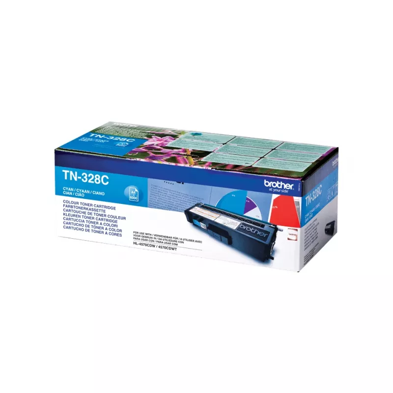 Brother TN-328C cartuccia toner 1 pz. originale ciano