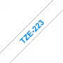 Nastro per laminazione Brother TZe223 9mm blu su bianco