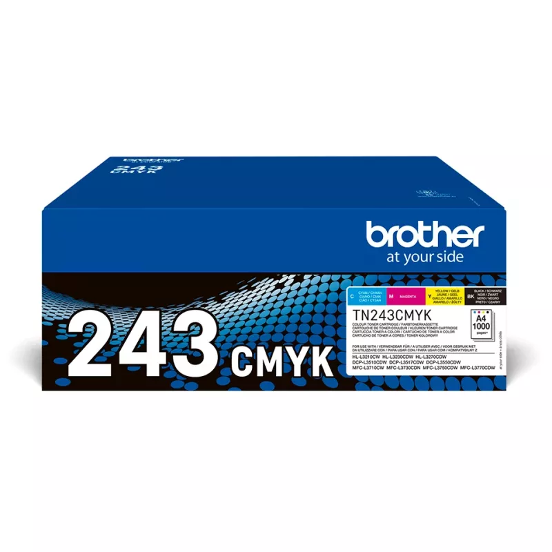 Brother TN-243CMYK cartuccia toner 1 pz. originale nero, ciano, magenta, giallo