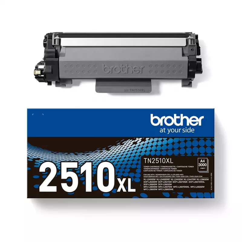 Brother TN-2510XL cartuccia toner nero, 3000 pagine