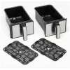 Kenwood HFM20.000MB friggitrice doppia 8 L a sé stante 1700 W friggitrice ad aria calda nero