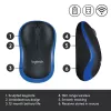 LOGITECH mouse wireless M185 blu