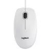 LOGITECH B100 mouse ottico bianco
