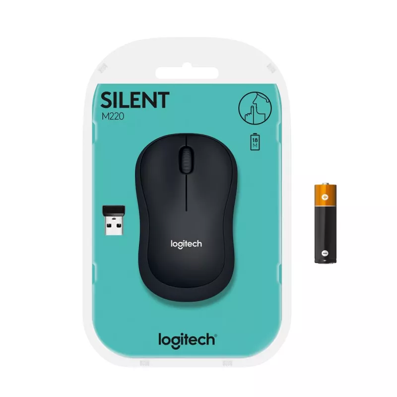 LOGITECH M220 SILENT mouse wireless nero