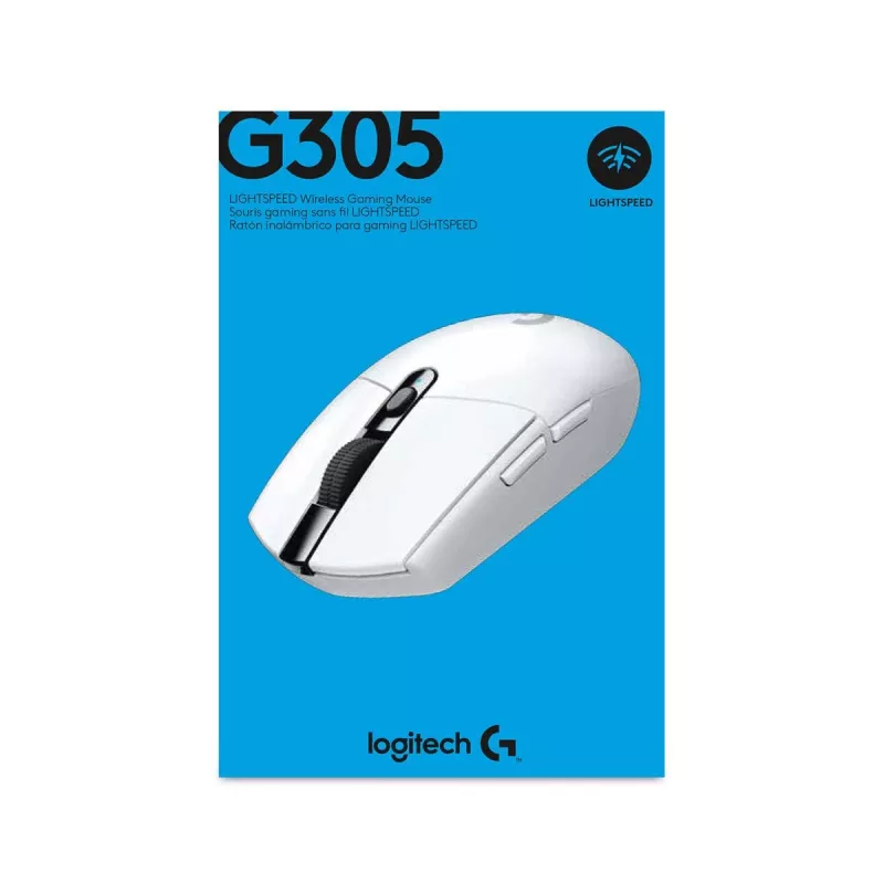 LOGITECH G305 Lightspeed mouse da gaming wireless bianco