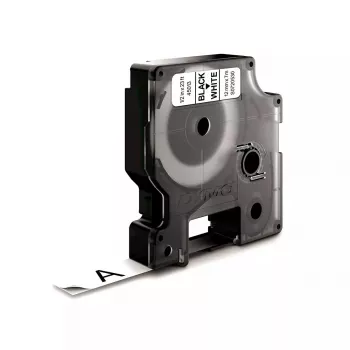 DYMO Authentic Etichette D1 | Stampa nera su nastro bianco | 12 mm x 7 m | Etichette autoadesive per etichettatrici LabelManager | Prodotte in Europa