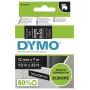 Etichette originali DYMO D1 | Stampa bianca su nastro nero | 12 mm x 7 m | Etichette autoadesive per etichettatrici LabelManager | Prodotte in Europa