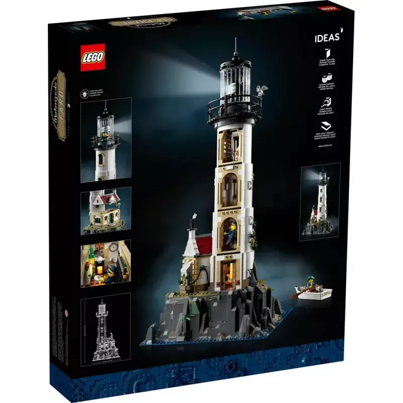 LEGO Ideas 21335 Faro motorizzato – 2065 pezzi, luce rotante motorizzata, 18+