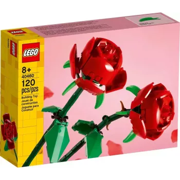 LEGO 40460 Iconic Roses set da costruzione di fiori, modello da esposizione, 120 pezzi, altezza 260 mm
