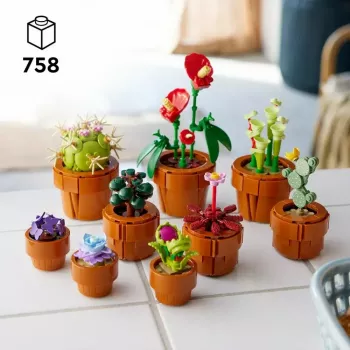 LEGO Icons set Mini piante 10329 — 9 piccoli modelli di piante da costruire, 758 pezzi, da 18 anni