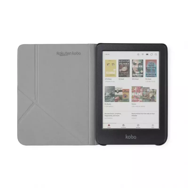 Custodia a libro Rakuten Kobo SleepCover 15,2 cm nero
