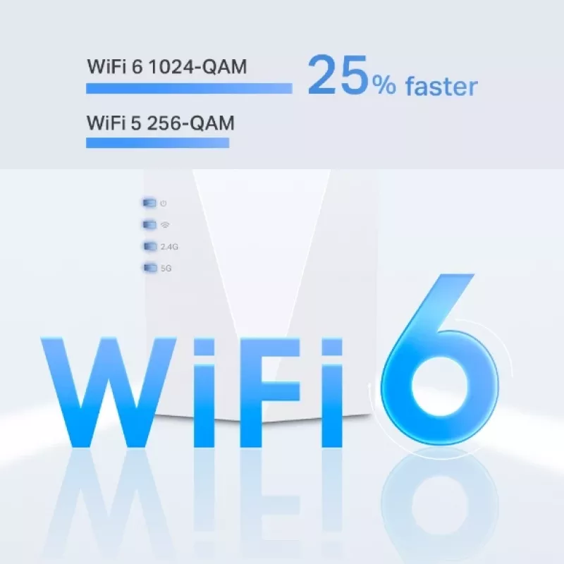 Trasmettitore e ricevitore di rete TP-Link AX1800 Wi-Fi 6