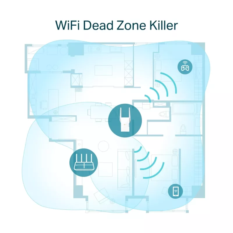Ripetitore di rete TP-Link AX1800 WiFi 6 Extender RE605X