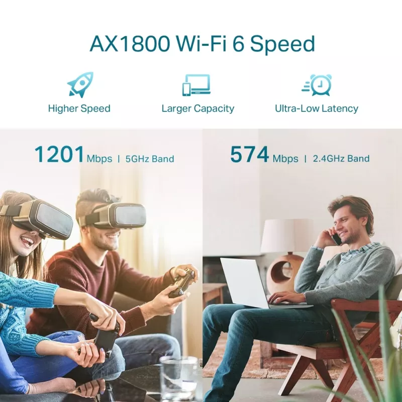 Ripetitore di rete TP-Link AX1800 WiFi 6 Extender RE605X