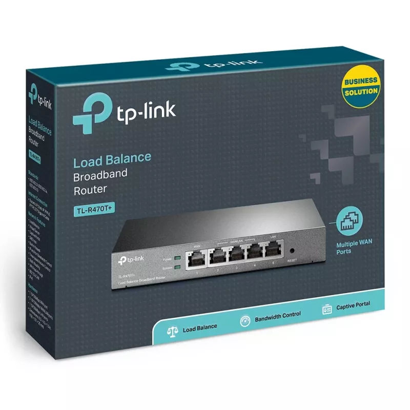 Router broadband con bilanciamento del carico TP-Link, Ethernet WAN, Fast Ethernet, nero