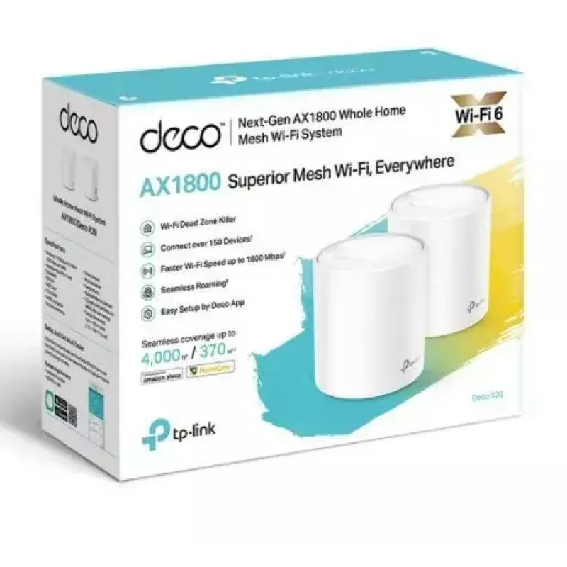 TP-Link AX1800 Whole Home Mesh Wi-Fi 6 System, confezione da 2