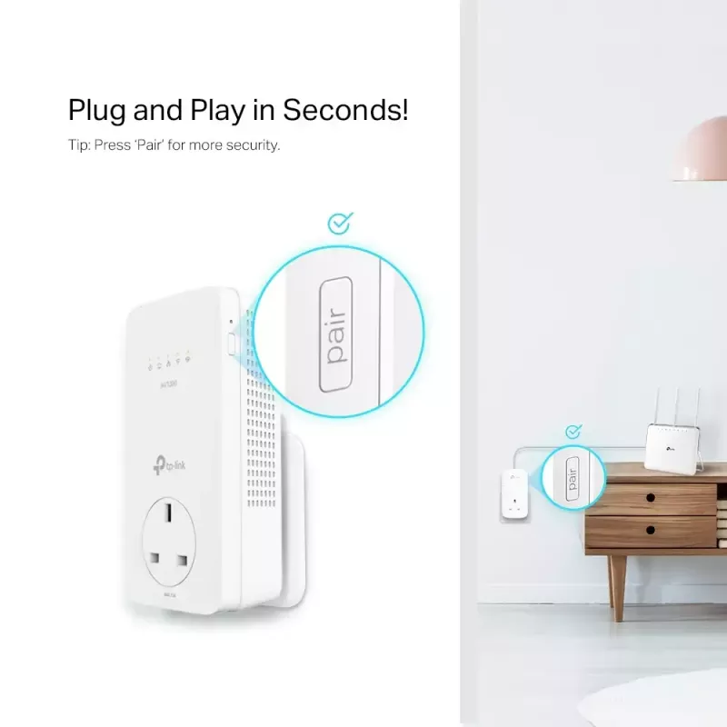 Adattatore di rete PowerLine TP-Link TL-WPA8631P 300 Mbit/s Ethernet LAN Wi-Fi bianco 1 pezzo