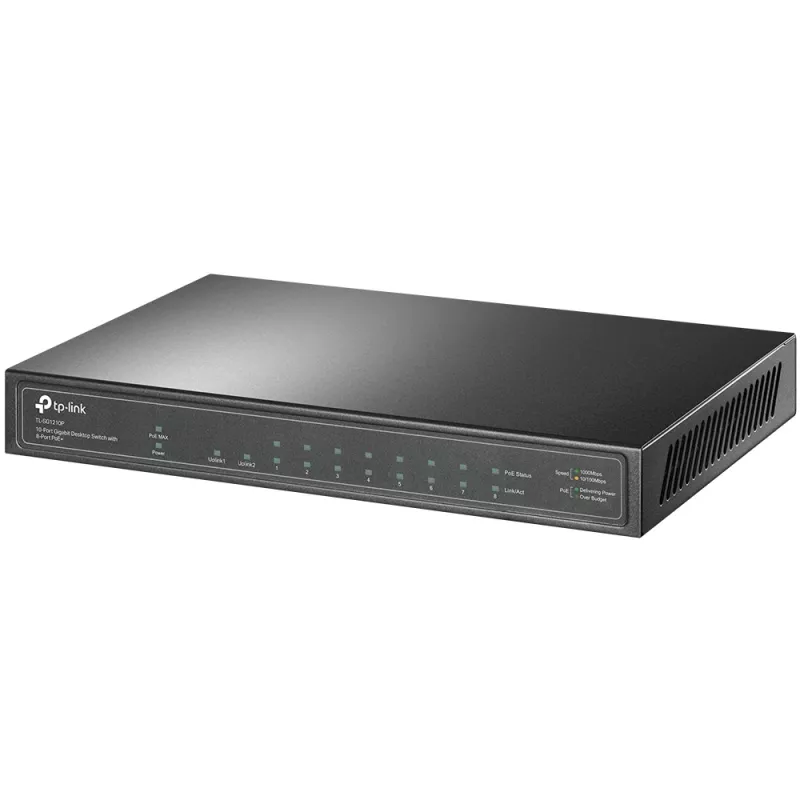 Switch di rete TP-Link TL-SG1210P non gestito Gigabit Ethernet (10/100/1000) Power over Ethernet (PoE) grigio