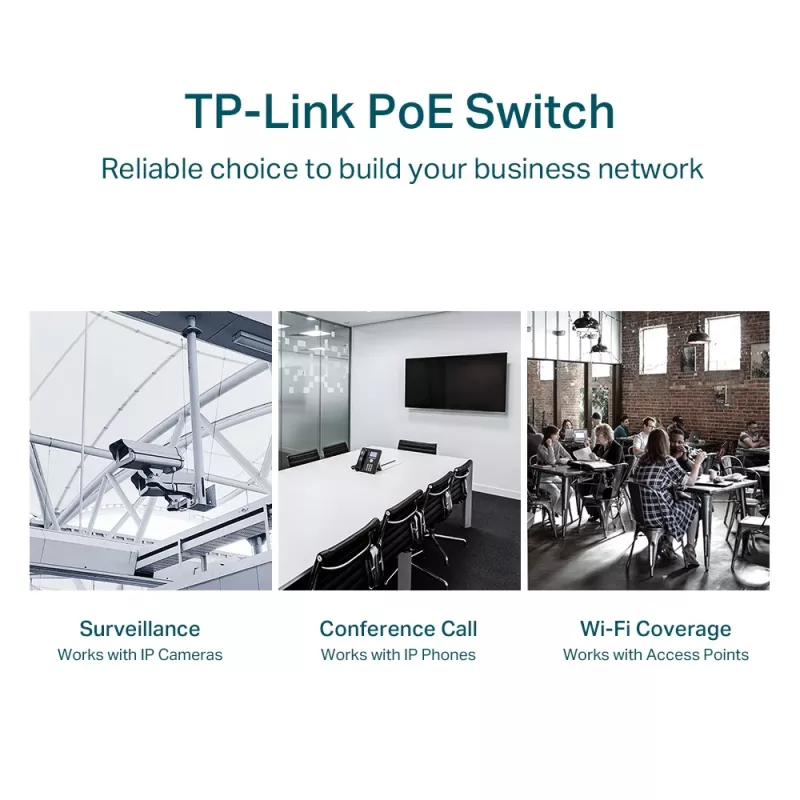Switch gestito TP-Link TL-SG1428PE 28 porte Gigabit con 24 porte PoE+