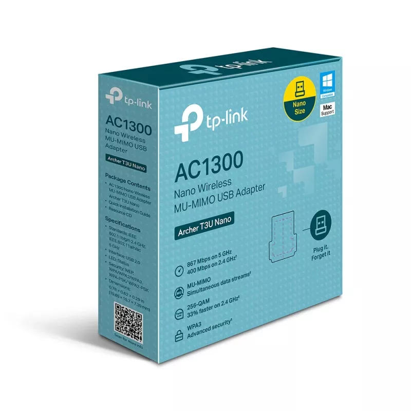 Adattatore USB TP-Link AC1300 Nano Wireless MU-MIMO