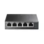 Switch PoE desktop TP-Link 5 porte 10/100Mbps con 4 porte, non gestito, Fast Ethernet (10/100), full duplex, Power over Ethernet (PoE)