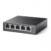 Switch PoE desktop TP-Link 5 porte 10/100Mbps con 4 porte, non gestito, Fast Ethernet (10/100), full duplex, Power over Ethernet (PoE)