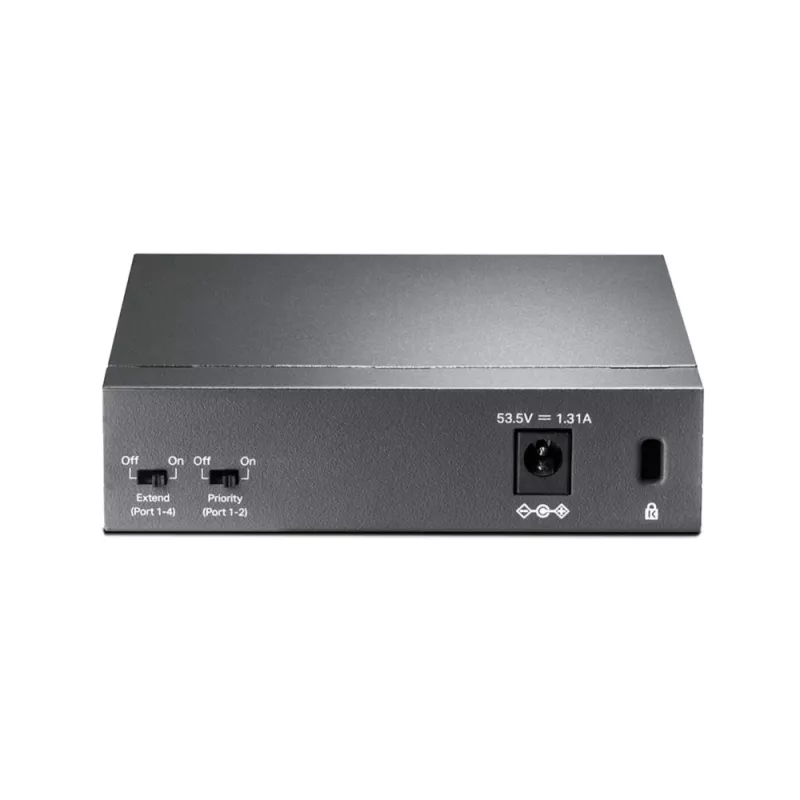 Switch PoE desktop TP-Link 5 porte 10/100Mbps con 4 porte, non gestito, Fast Ethernet (10/100), full duplex, Power over Ethernet (PoE)