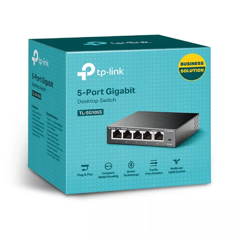 Switch non gestito TP-Link TL-SG105S 5 porte 10/100/1000Mbps