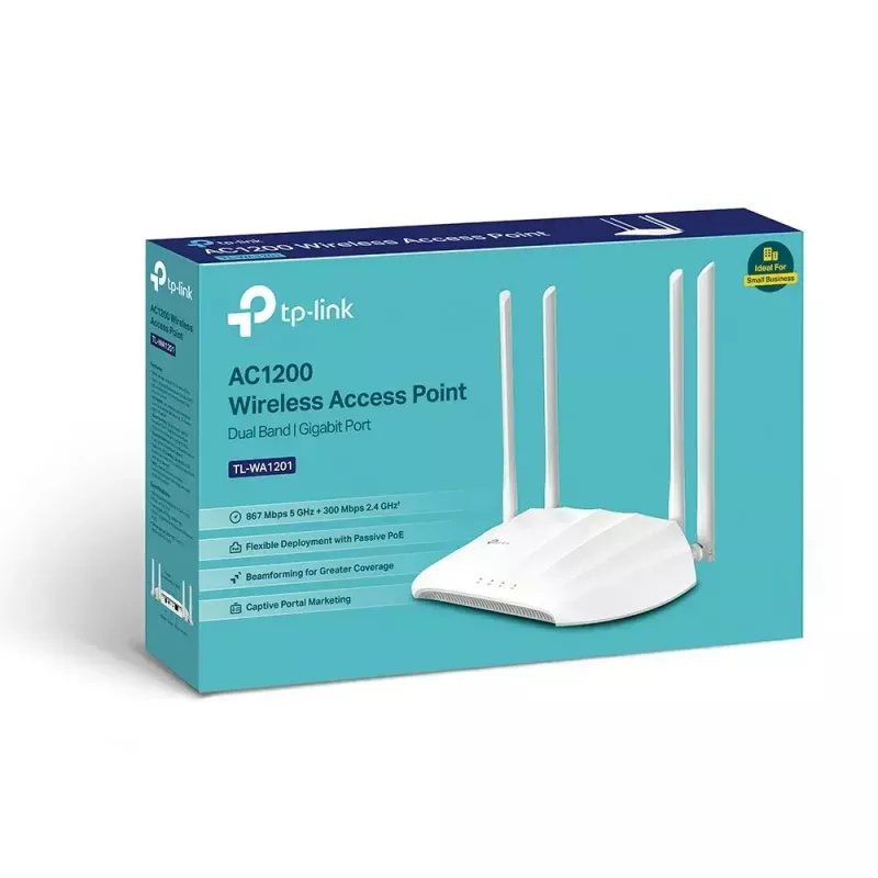 Access point wireless TP-Link TL-WA1201 867 Mbit/s bianco Power over Ethernet (PoE)