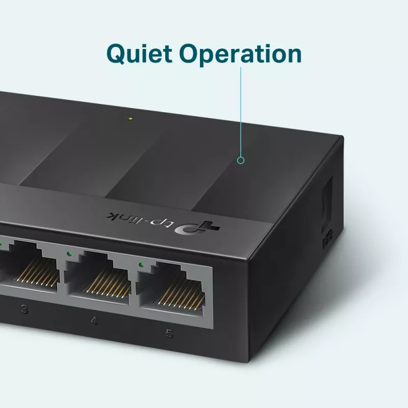 Switch di rete desktop TP-Link 5 porte 10/100/1000Mbps, non gestito, Gigabit Ethernet (10/100/1000), montaggio a parete